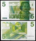 1973. Holanda. De Nederlandsche Bank. 5 gulden. (Pick 95a). 28 de marzo, Joost van den Vondel. S/C.
