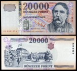 2004. Hungría. Banco Nacional. 20000 florines. (Pick 193a). Ferenc Deák. Serie GA. Raro. S/C.