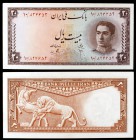 s/d (1948). Irán. Banco Melli Irán. 20 rials. (Pick 48). Shah Pahlavi. Escaso. S/C-.
