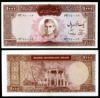 s/d (1969). Irán. Banco Markazi. 1000 rials. (Pick 89). Tumba de Hafez. Escaso. S/C-.