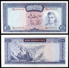 s/d (1971-73). Irán. Banco Markazi. 200 rials. (Pick 92c). Puente del Ferrocarril. S/C.
