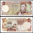 s/d (1974-79). Irán. Banco Markazi. 1000 rials. (Pick 105b). Tumba de Hafez. S/C-.
