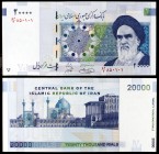 2005. Irán. Banco Central de la República Islámica. 20000 rials. (Pick 148a). Imán Khomeini. S/C.