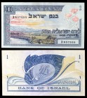 1955 / 5715. Israel. Banco de Israel. 1 lira. (Pick 25e). S/C-.