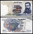 1968 / 5728. Israel. Banco de Israel. 100 liras. (Pick 37c). Dr. Theodor Herzl. S/C.