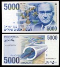 1984 / 5744. Israel. Banco de Israel. 5000 sheqalim. (Pick 50a). Levi Eshkol. S/C.