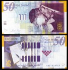 1998. Israel. Banco de Israel. 50 nuevos shegalim. (Pìck 60a). Shmuel Yosef Agnon. S/C.