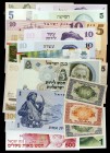 Israel. 24 billetes de diversos valores y fechas. S/C-/S/C.