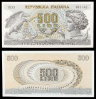 1970. Italia. Boleta Estatal. 500 liras. (Pick 93a). 23 de febrero, Arethusa. S/C.