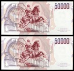 1984. Italia. Banco de Italia. 50000 liras. (Pick 113a). 6 de febrero, Gian Lorenzo Bernini. Escaso. S/C-.