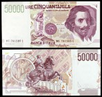 1992. Italia. Banco de Italia. 50000 liras. (Pick 116c). 27 de mayo, Gian Lorenzo Bernini. Escaso. S/C.