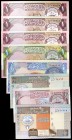 Kuwait. 8 billetes de distintos valores y fechas. S/C-/S/C.