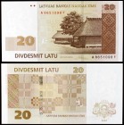 2007. Letonia. Banco de Letonia. 20 latu. (Pick 55a). S/C.