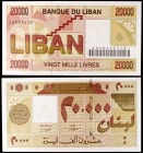 1994-1995. Líbano. Banco de Líbano. 20000 libras. (Pick 72). S/C-.