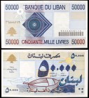 1994. Líbano. Banco de Líbano. 50000 libras. (Pick 73). Escaso. S/C.