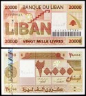 2004. Líbano. Banco de Líbano. 20000 libras. (Pick 87). S/C.