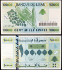 2004. Líbano. Banco de Líbano. 100000 libras. (Pick 89). Escaso. S/C.