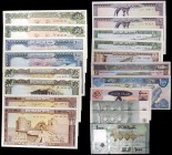 Líbano. 19 billetes de distintos valores y fechas. S/C-/S/C.