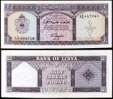 1963 / AH1382. Libia. Banco de Libia 1/2 libra. (Pick 24). Escaso. EBC-.