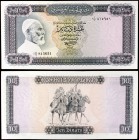 s/d (1971). Libia. Banco Central. 10 dinars. (Pick 37a). Omar El Mukhtar. Raro. S/C.
