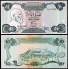 s/d (1984). Libia. Banco Central. 10 dinars. (Pick 51). Omar El Mukhtar. EBC+.