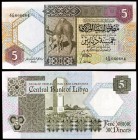 s/d / (ca.1991). Libia. Banco Central. 5 dinars. (Pick 55). S/C-.