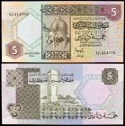 s/d (ca.1991). Libia. Banco Central. 5 dinars. (Pick 60c). S/C.