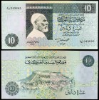 s/d (1991). Libia. Banco Central. 10 dinars. (Pick 61a). Omar El Mukhtar. S/C.