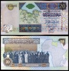 s/d (2002). Libia. Banco Central. 20 dinars. (Pick 67a). Muammar Gaddafi. S/C.