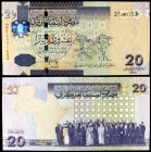 s/d (2009). Libia. Banco Central. 20 dinars. (Pick 74). S/C.