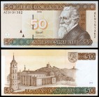 1998. Lituania. Banco de Lituania. 50 litu. (Pick 61). Jonas Basanavicius. S/C.
