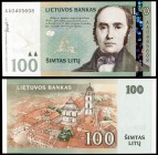 2007. Lituania. Banco de Lituania. 100 litu. (Pick 70). Simonas Daukantas. Escaso. S/C.