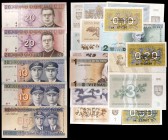 Lituania. 19 billetes de distintos valores y fecha. S/C.
