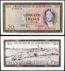 1961. Luxemburgo. Gran Ducado de Luxemburgo. 50 francos. (Pick 51a). 6 de febrero, Gran Duquesa Charlotte. S/C-.