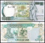 1967 (1994). Malta. Banco Central. 10 liras. (Pick 47c). S/C.