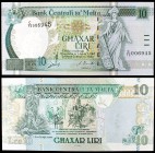 1967 (1994). Malta. Banco Central. 10 liras. (Pick 47c). S/C.
