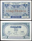 s/d (1924). Marruecos. Banco Estatal. 5 francos. (Pick 9). Escaso. EBC-.