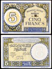 1943. Marruecos. Banco Estatal. 5 francos. (Pick. 33). 14 de septiembre EBC+.