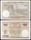 1950. Marruecos. Banco Estatal. 500 francos. (Pick 46). 9 de febrero. Escasa. EBC+.