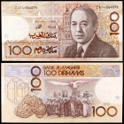 1987 / AH 1407. Marruecos. Banco Al-Maghrib. 100 dirhams. (Pick 62a). Rey Hassan II. S/C.
