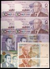 Marruecos. 9 billetes de distintos valores y fechas. S/C.