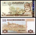 2000 / AH 1420. Omán. Banco Central. 10 rials. (Pick 40). Sultán Qaboos bin Sa'id. S/C.