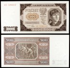 1948. Polonia. Banco Nacional. 500 zlotych. (Pick 140). 1 de julio. S/C.