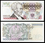 1993. Polonia. Banco Nacional. 2000000 zlotych. (Pick 163a). 16 de noviembre, I. Paderewski. S/C.