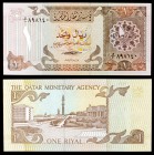 s/d. Qatar. Agencia Monetaria. 1 riyal. (Pick 7). S/C.