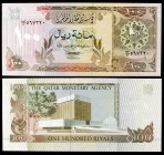 s/d. Qatar. Agencia Monetaria. 100 riyals. (Pick 11). Agencia Monetaria. Escaso. S/C.