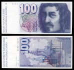 1986. Suiza. Banco Nacional. 100 francos. (Pick 57h). Francesco Borromini. S/C-.