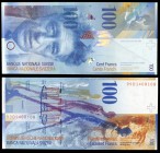 (19)99. Suiza. Banco Nacional. 100 francos. (Pick 72d). Alberto Giacometti. S/C.