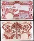 s/d (1965). Yemen. República Democrática. Autoridad Monetaria del Sur de Arabia. 5 dinars. (Pick 4b). Puerto de Aden. S/C-.