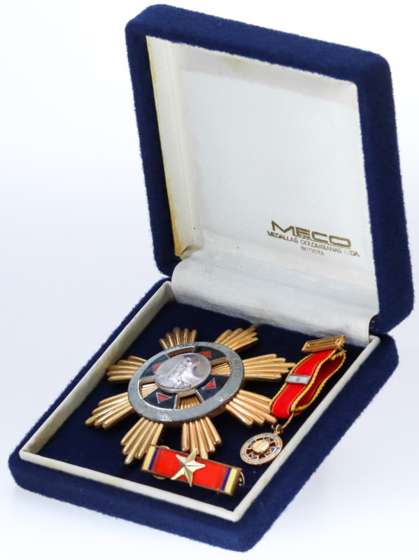 vgAg 80 mm.; Enameled; in original case; cased with miniature medal and bar; man...